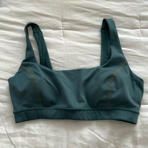 J.Crew CloudStretch Scoop-neck Sports Bra - Alhambra Green - Size S